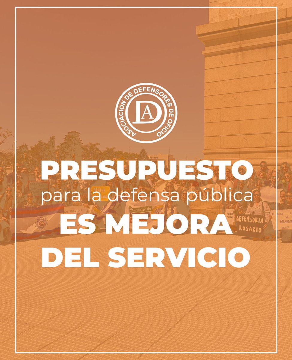 ADEPU_URU's tweet photo. Hoy se está votando el Presupuesto Nacional y, hasta este momento, no se han incorporado artículos que refuercen la atención de la Defensa Pública. https://t.co/QH2cFYZ2Lu