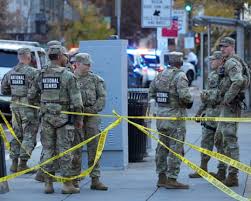 wasik70's tweet photo. Live updates: Shooting of 2 National Guard members to be investigated as possible act of terrorism, sources say
Two guard members from West Virginia are in critical condition, and the suspect has also been injured.
View More: https://t.co/FimQhDNdyU

#2NationalGuardMembersShot https://t.co/sbYfJ3svsj