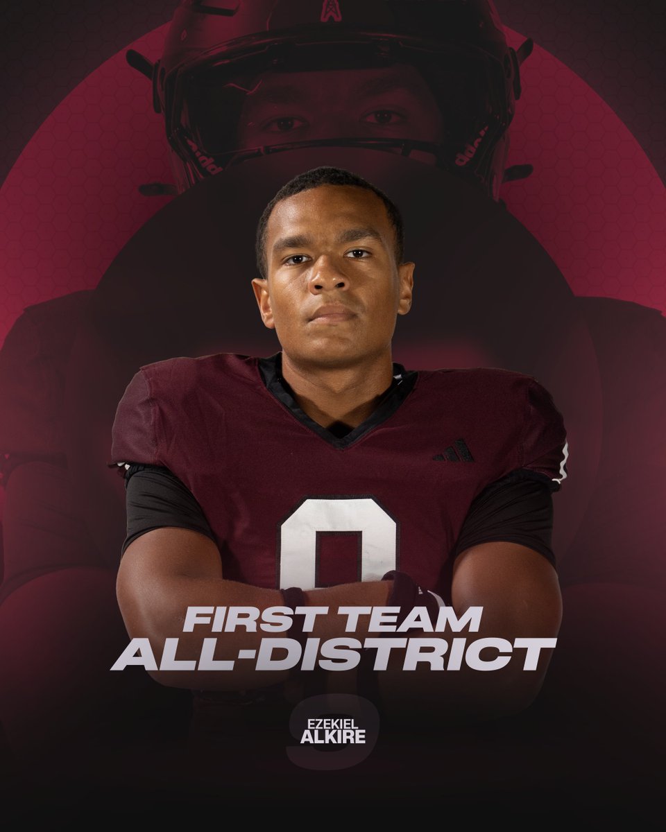 Congratulations Ezekiel Alkire on earning First Team All-District!

#BleedMaroon