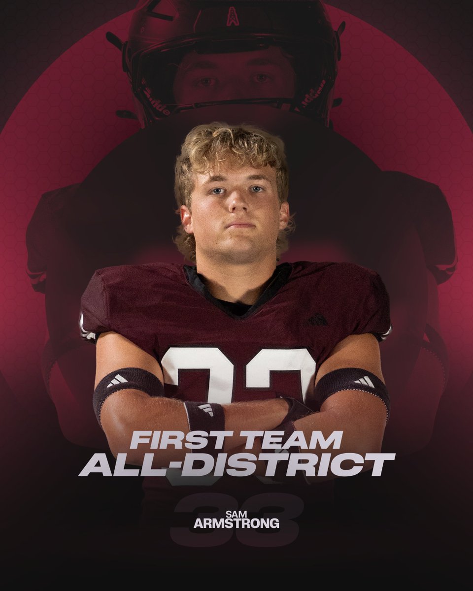 Congratulations Sam Armstrong on earning First Team All-District!

#BleedMaroon