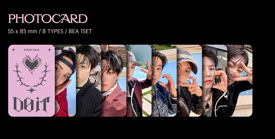 album photocard set 'do it' evil skzoo speaker ver. preview (ot8