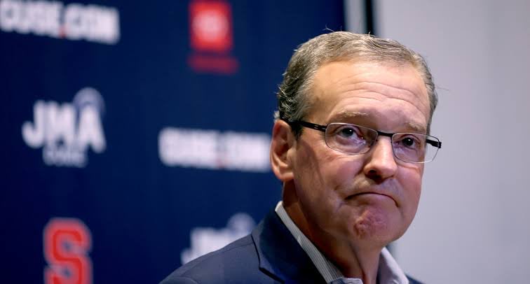 Records since John Wildhack was hired as Athletic Director at Syracuse:

Football: 55-67 (45% winning percentage)

Men’s Basketball: 169-133 (56% winning percentage)