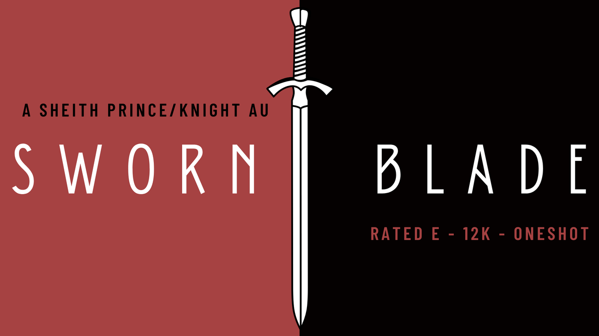 eledritch's tweet image. SWORN BLADE | 12k | ch1/1 | #sheith 

By order of King Zarkon, Sir Takashi Shirogane is made the sworn blade of Prince Keith of Galra.   

But even Shiro and his mysterious sword, the Black Lion, cannot protect Keith from the world.  

ao3.org/works/74719141