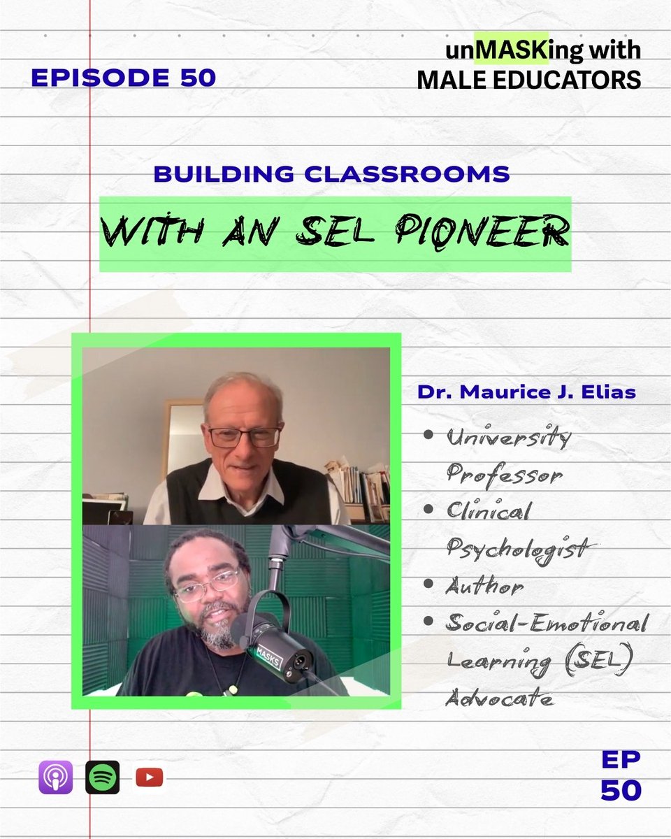 A pioneer in bringing social-emotional learning to schools around the world, Dr. Elias leads with humility as a self-proclaimed "slow learner." If anyone knows about the importance of modeling inclusive behaviors, it's Maurice.
apple.co/3fexaYV
#socialemotionallearning