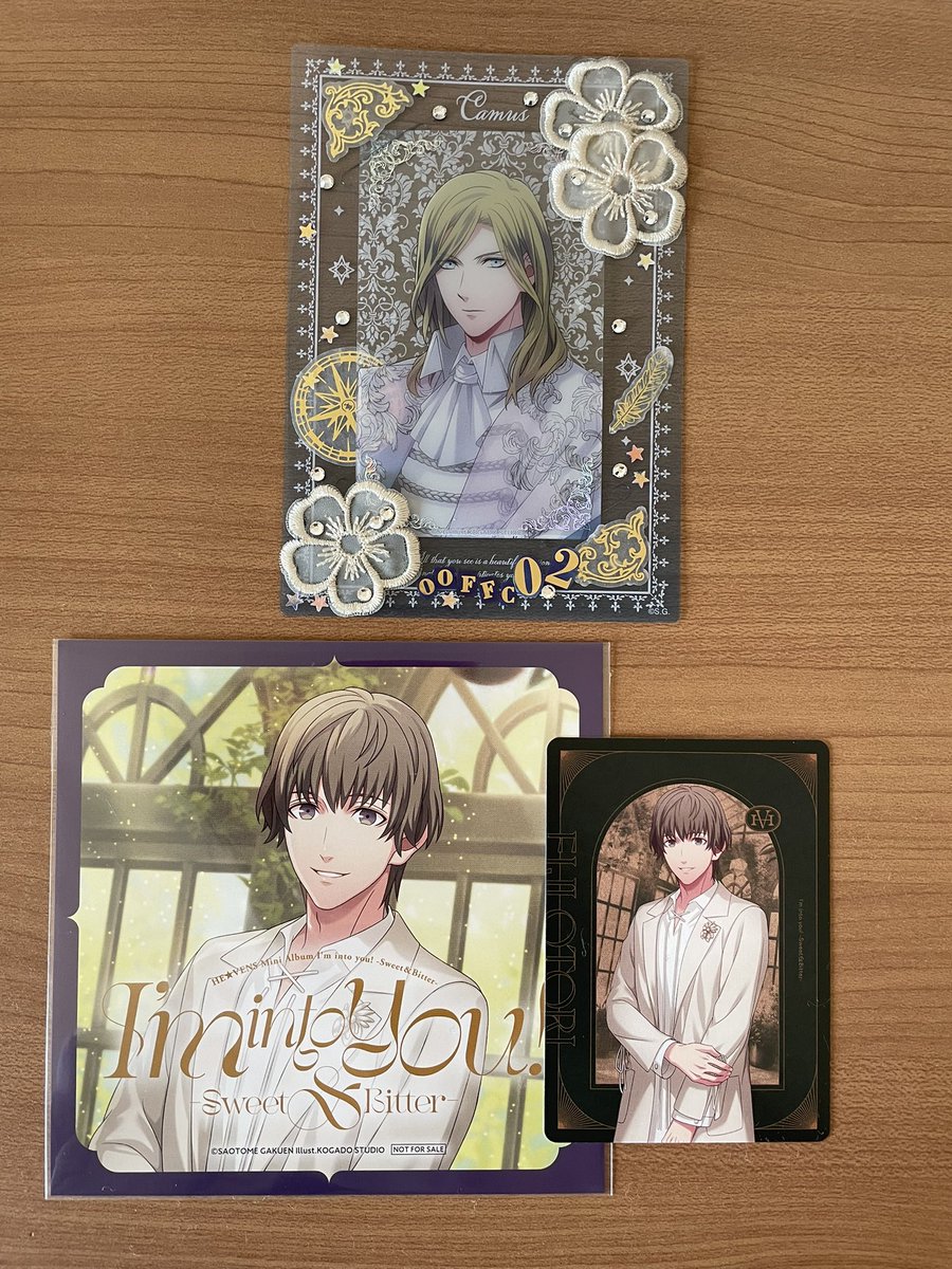 ooffc02's tweet photo. 【交換】うたプリ HE★VENS ヘヴ ヘヴンズ アルバム I'm into you sweet &amp; bitter  早期特典 特典 メッセージカード アナザージャケット

譲：瑛二

求：同種瑛一

郵送にてお願い致します。検索からでもお気軽にお声がけ下さい＊ https://t.co/0F7e8fuQN8