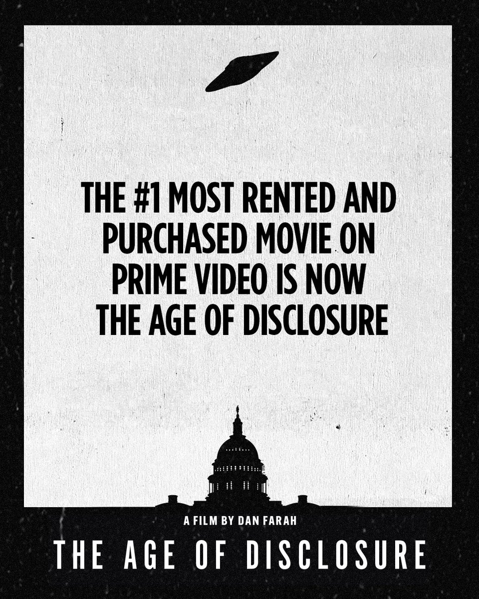 ageofdisclosure's tweet image. Watch worldwide on @PrimeVideo. Be a part of the most important conversation in human history.