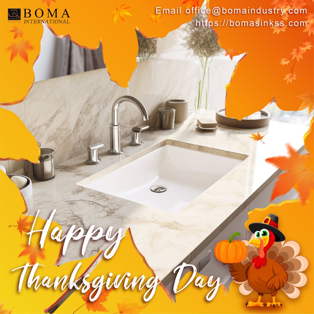 Happy Thanksgiving! Thankful today and every day.
Grateful for every partnership and every milestone achieved together.
Boma remains committed to delivering quality and reliability—today and every day.
#Thanksgiving2025 #bathrooms #ceramicsink #decorideas