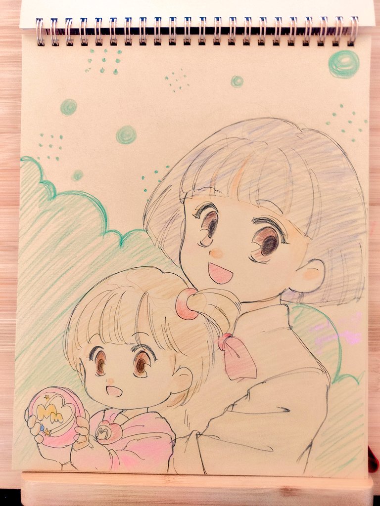 47oekaki's tweet image. らんま→ママ4。
 #美少女パラダイス9 
 #ママは小学4年生
 #手描きイラスト