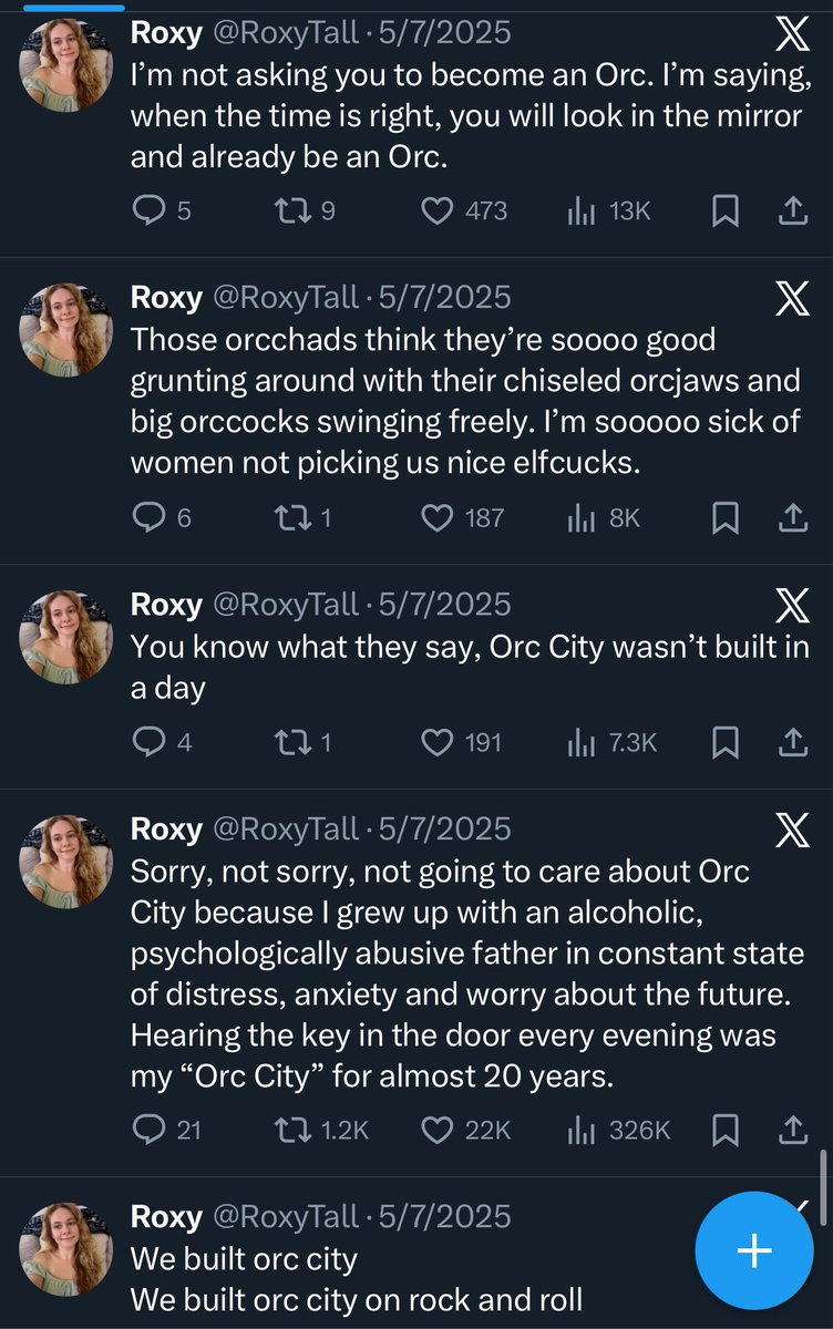 RoxyTall's tweet image. Discovering orc city was my favourite day on this app in a long time