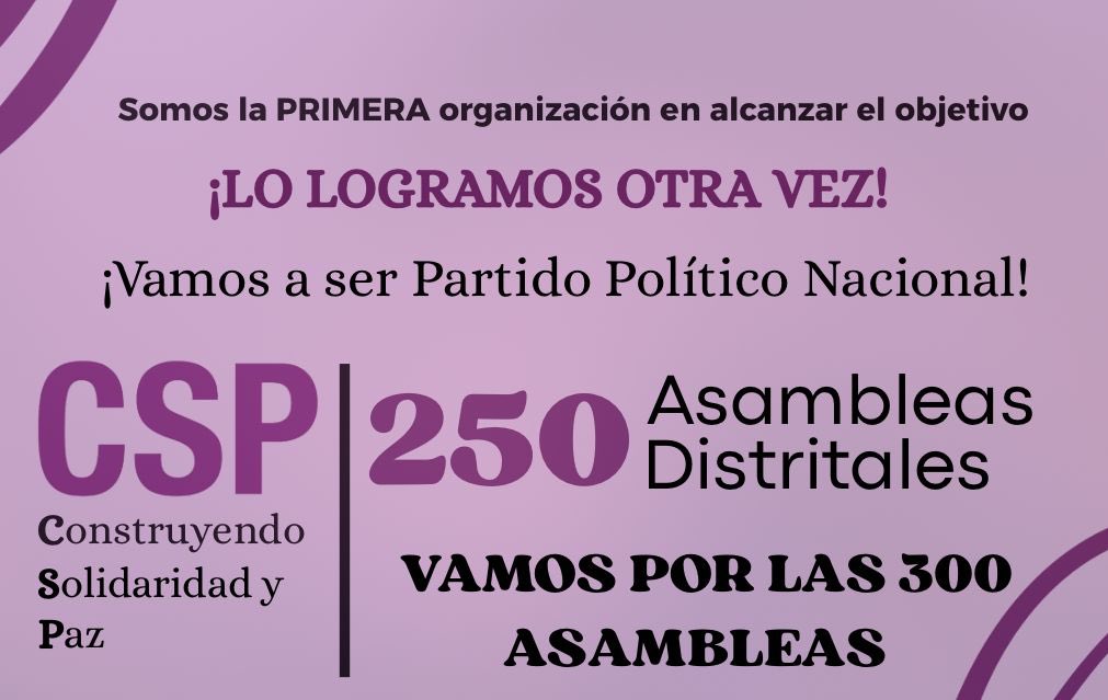 Vamos a ser partido político nacional... Pronto!!!