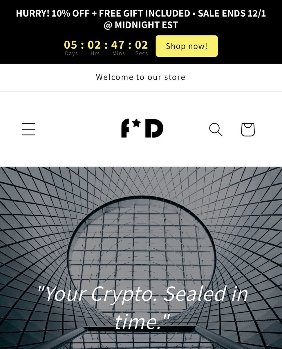 FiniteByDesign's tweet image. Hurry—your ultimate deal is ticking down! ⏳
Get 10% OFF + a FREE gift before the clock hits midnight on 12/1.
Don’t miss it… shop now and save! 
finitebydesign.net 
#LimitedTimeDeal #HolidaySteals #ShopSmart