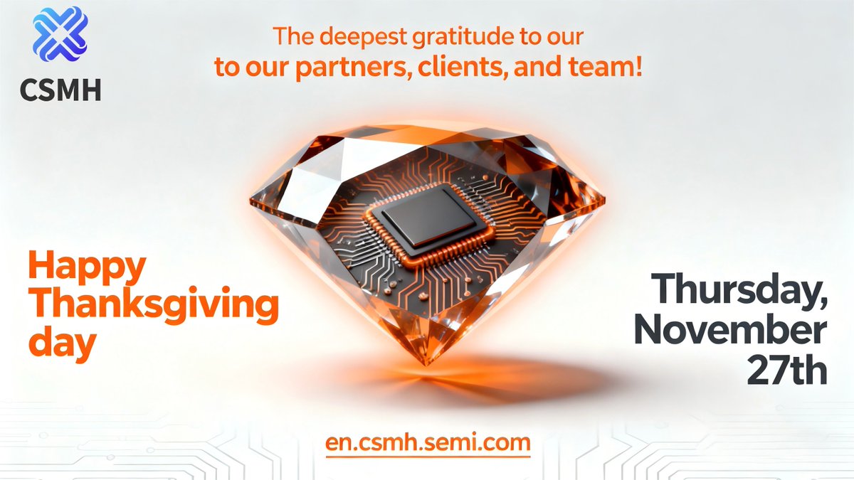 CSMH12's tweet photo. Happy Thanksgiving Day !
The deepest gratitude to our partners, clients, and dedicated team: your trust and support drives our pursuit of cutting-edge diamond solutions.
Together, we’re pushing the boundaries of what’s possible—here’s to more breakthroughs ahead! https://t.co/VYpEXibgKb