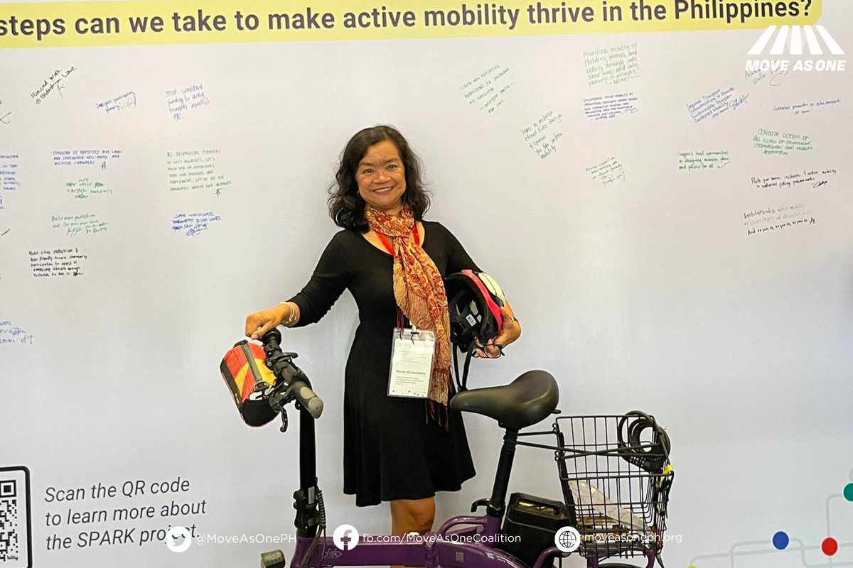 MoveAsOnePH's tweet image. Move As One joined the SPARK Active Mobility culminating event yesterday with LGUs, planners, advocates, and partners. 

We pushed for safer bike lanes, people-centered streets, and climate-resilient transport. Grateful for spaces like this.