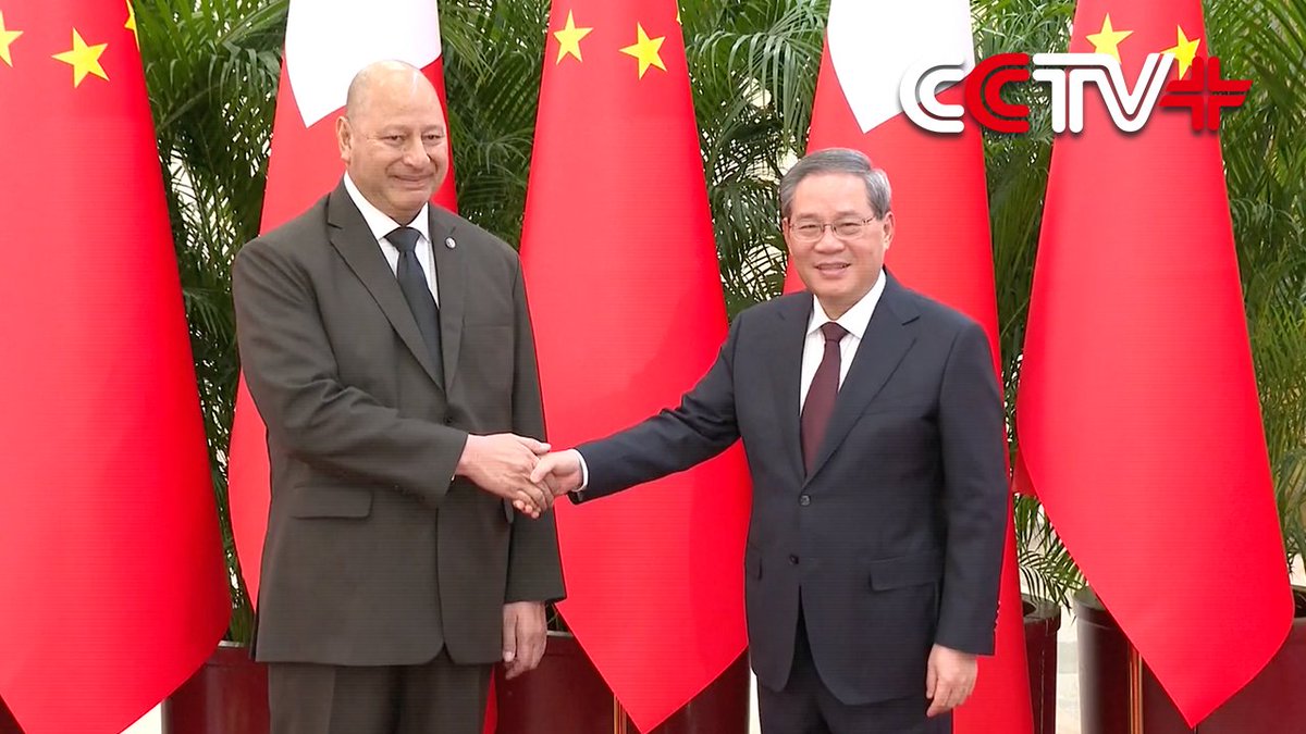 Chinese Premier Li Qiang met with visiting King Tupou VI of the Kingdom of Tonga in Beijing on November 26, calling for expanded cooperation between the two countries.
cctvplus.com/news/20251126/…