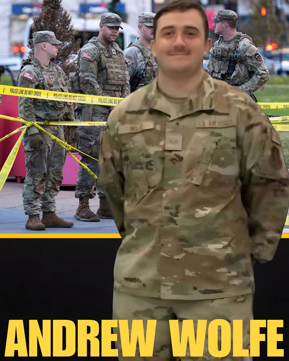 BreakingNews One of the National Guard Troopers who was shot in DC has been  identified by Musselman High School as Andrew Wolfe. He remains in the  hospital in critical condition. Statement: "Our