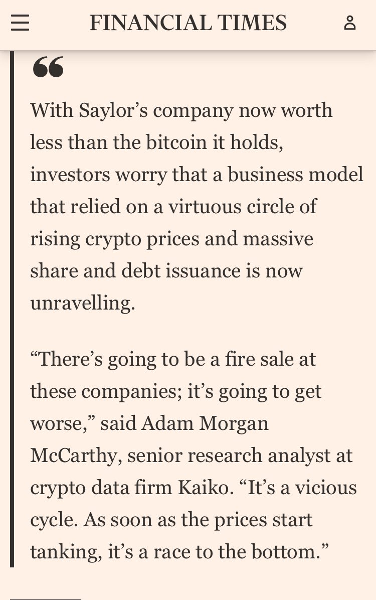 Will_DeCotiis's tweet image. Introducing “DaaS”: dilution as a strategy 

Or as it’s also known:  Buying at ever higher high and being forced to sell low when the price drops…

🤦‍♂️ or in other words the “exact opposite” of how to make money