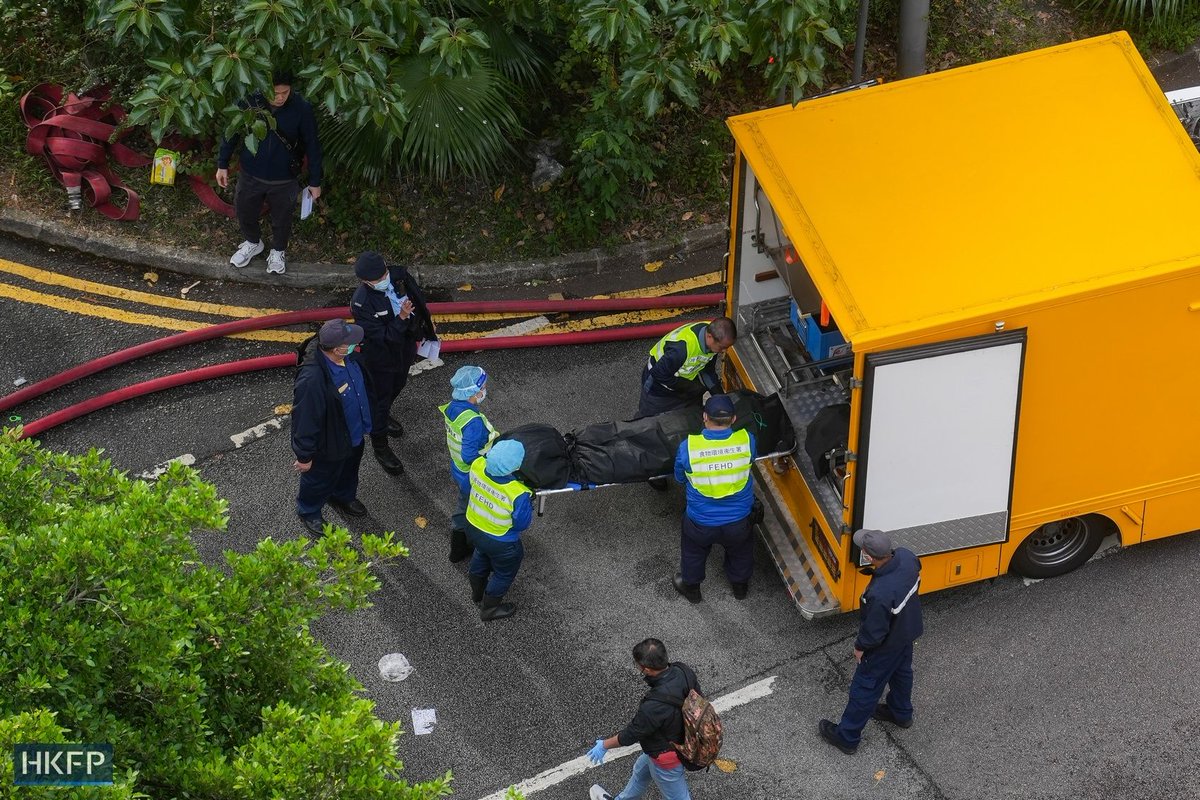 hkfp's tweet image. A deadly No. 5 alarm fire at Tai Po’s Wang Fuk Court was still burning on Thursday morning, more than 19 hours after police first received reports of the blaze.

At least 44 people have died, 279 are missing, and dozens are injured. The spread of the fire was exacerbated by the…