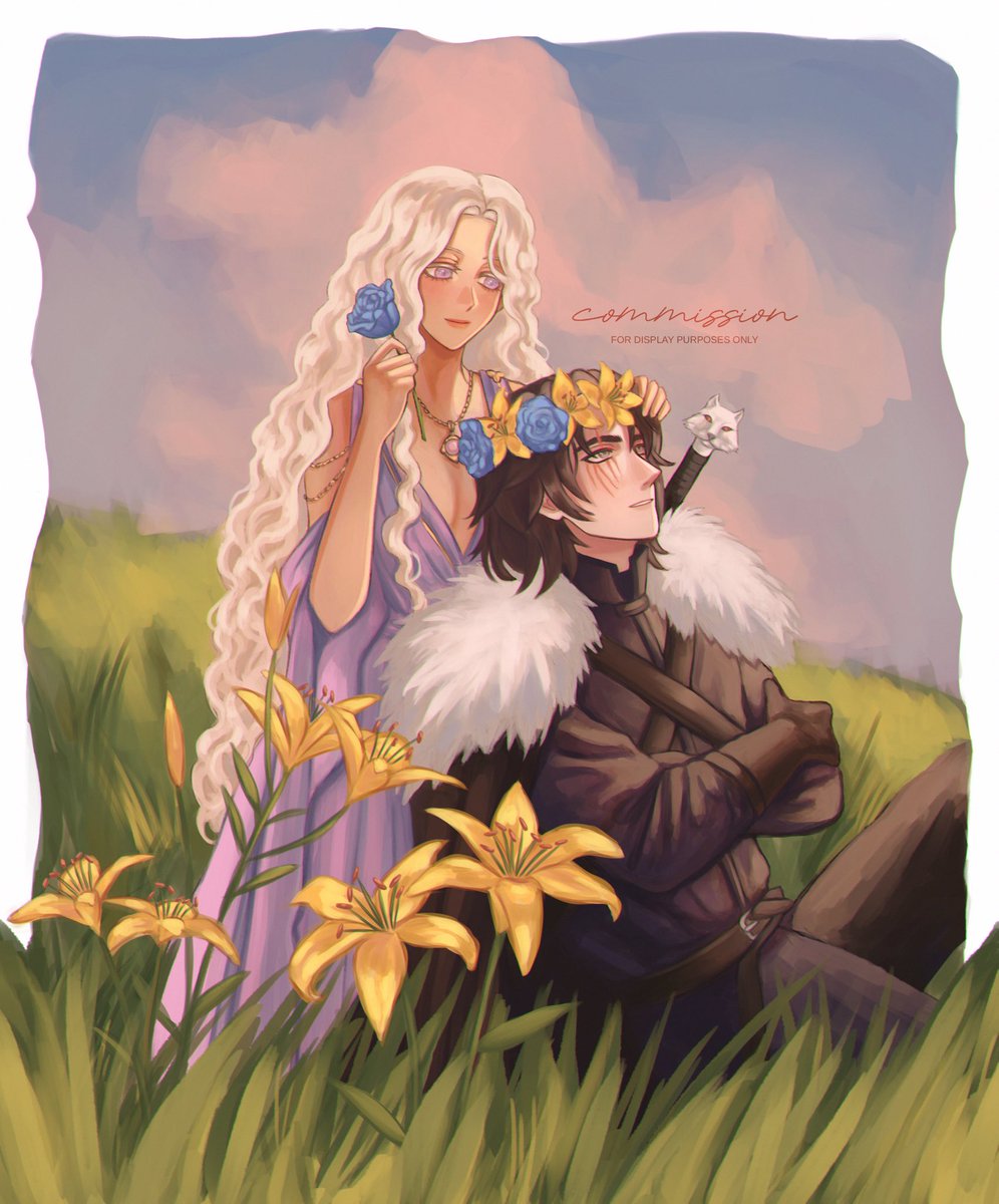 danyjonbot's tweet image. “Oh, and flowers for my hair.” 

‧₊˚❀༉‧₊˚.

comms done by @mlkywyart thank you !!💕