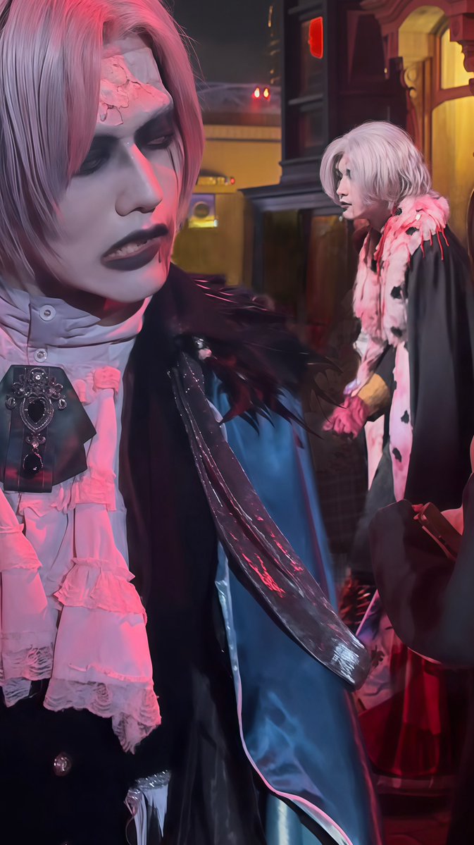 marusa_illust's tweet image. 水色マントと若様の美しいツーショ🩵🦇

#デカダントナイトメアーズ  #デカダン #hhn2025