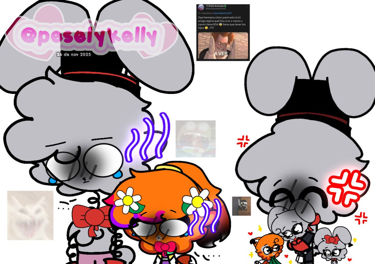 peselykelly_MLP's tweet photo. ᴀʏ ɴᴏ...ᴇsᴛᴀ ᴇɴᴏᴊᴀᴅᴏ 😨
#FindingFrankie #theotherfrankie #luckycontestant #FindingFrankieOc #bunnybank #Ocxcanon #ocxcanonxcanon #fankid #findingfrankiefanart #fanart 𝟐𝟔 𝐝𝐞 𝐧𝐨𝐯 𝟐𝟎𝟐𝟓 https://t.co/sLgZvUUa1m