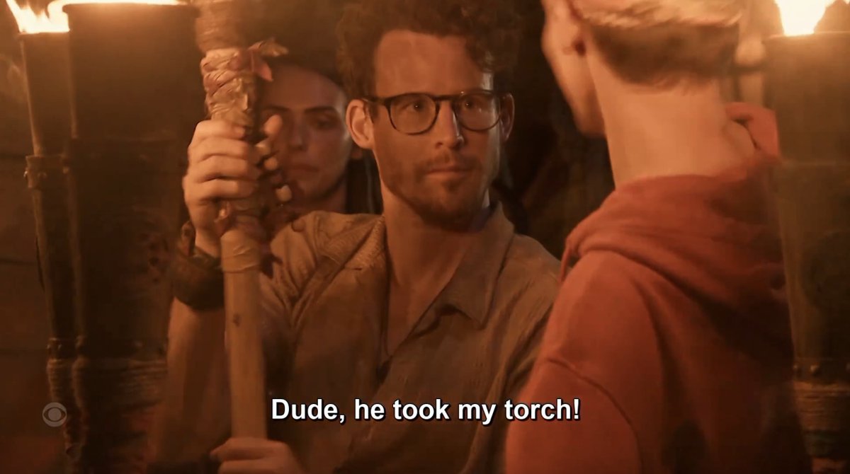 AMikeBloomType's tweet image. An incredible ending to the &quot;Jawan takes other people&apos;s things by accident&quot; storyline #Survivor49