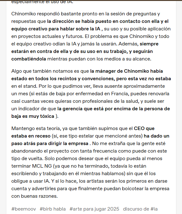 Como que
Como que la persona que eliminó rutas volvio a dirigir beemoov? Como que va a haber contenido con IA? 
Bueno, llegó la hora de hacer lo que mejor sabemos hacer: quejarnos

créditos: tumblr.com/kanraandchrome…