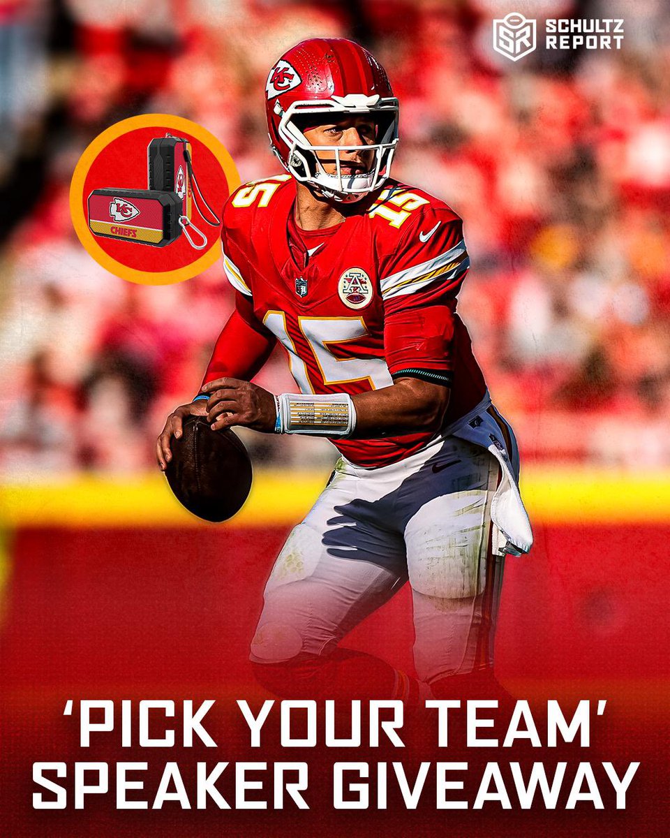Schultz_Report's tweet image. 🔥 Custom NFL Speakers Giveaway! 🔥

I&apos;m giving away custom NFL speakers of your choice for every TD (passing/rushing) Patrick Mahomes has on Thanksgiving Day vs the Cowboys.

Rules:
1. Follow @Schultz_Report 
2. Like this post 
3. Reply with your team
