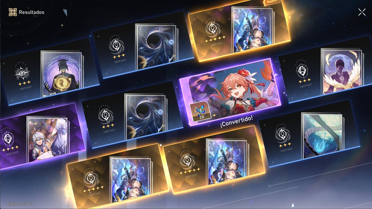 ByDeimon's tweet image. Mi vieja Cipher esta conmigo y de regalo triple cono un una multi.
#Cipher #HonkaiStarRail