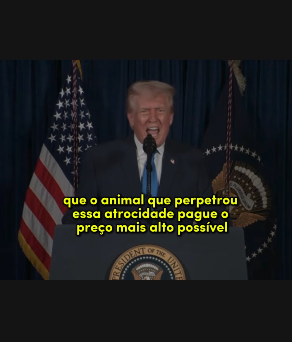 SamPancher's tweet image. Trump sobre o ataque em Washington:

“Como Presidente dos Estados Unidos, estou decidido a garantir que o animal que perpetrou essa atrocidade pague o preço mais alto possível”