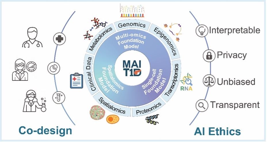 dkNET_Info's tweet image. #dkNET investigators are part of a new #NIH #ODSS award to develop multimodal #AI systems for #Type1Diabetes. This collaborative effort will support work on #T1D progression, staging, and personalized prevention. 
🔗 Read more: dknet.org/about/blog/2877
 #DataScience #NIDDK