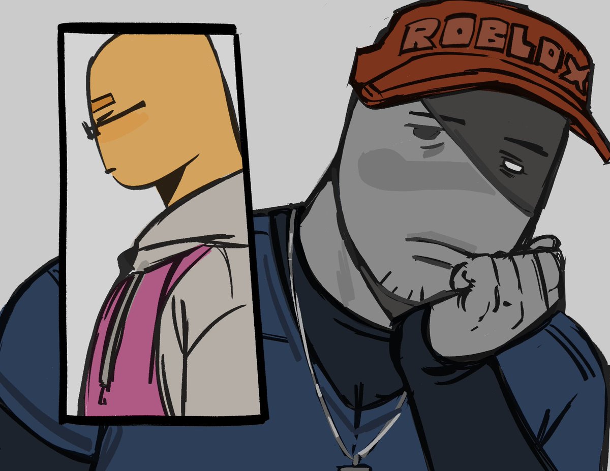 Axesooule's tweet image. What are you looking at #badthingsroblox #robloxart