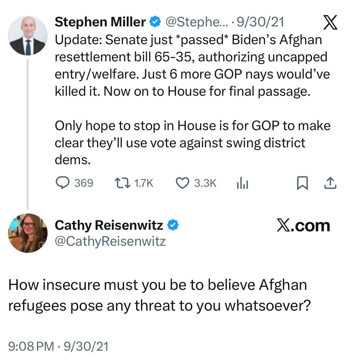 Geiger_Capital's tweet image. Stephen Miller in 2021.

The month the shooter was let in.
America will die if Cathy’s are in charge.