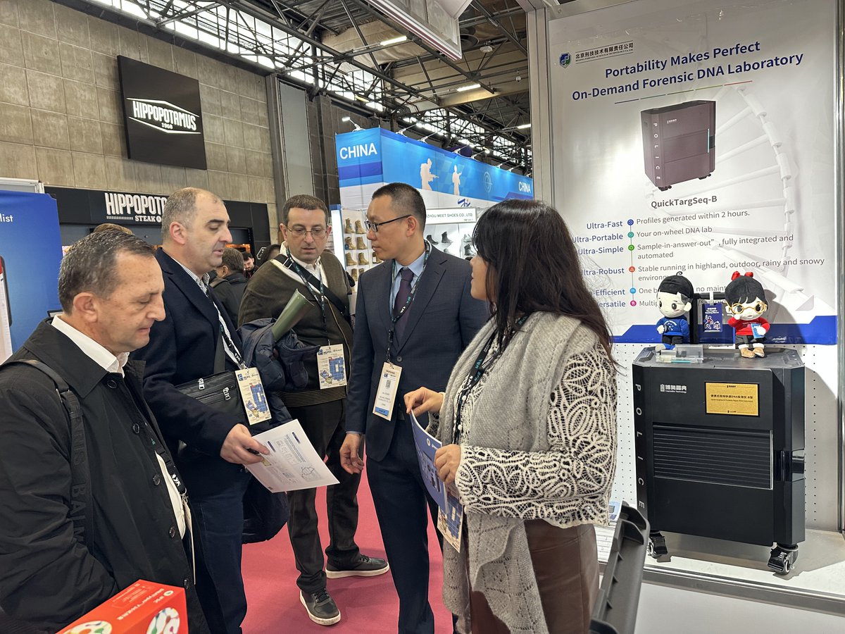 CapitalBiotech1's tweet image. 🔦 Quick TargSeq B wowed at Milipol Paris 2025!

Developed by CapitalBiotech with Tsinghua University &amp;amp; China’s Ministry of Public Security.

✅ Fully integrated
✅ Results in 2 hours
✅ Lab-quality forensics on the go

#Milipol2025 #ForensicScience #DNATech #SecurityInnovation
