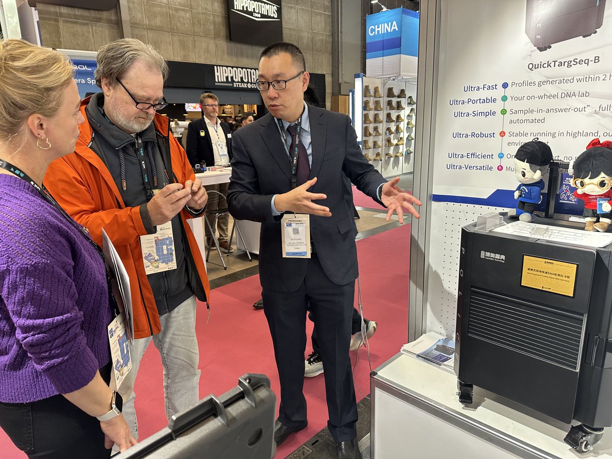 CapitalBiotech1's tweet image. 🔦 Quick TargSeq B wowed at Milipol Paris 2025!

Developed by CapitalBiotech with Tsinghua University &amp;amp; China’s Ministry of Public Security.

✅ Fully integrated
✅ Results in 2 hours
✅ Lab-quality forensics on the go

#Milipol2025 #ForensicScience #DNATech #SecurityInnovation