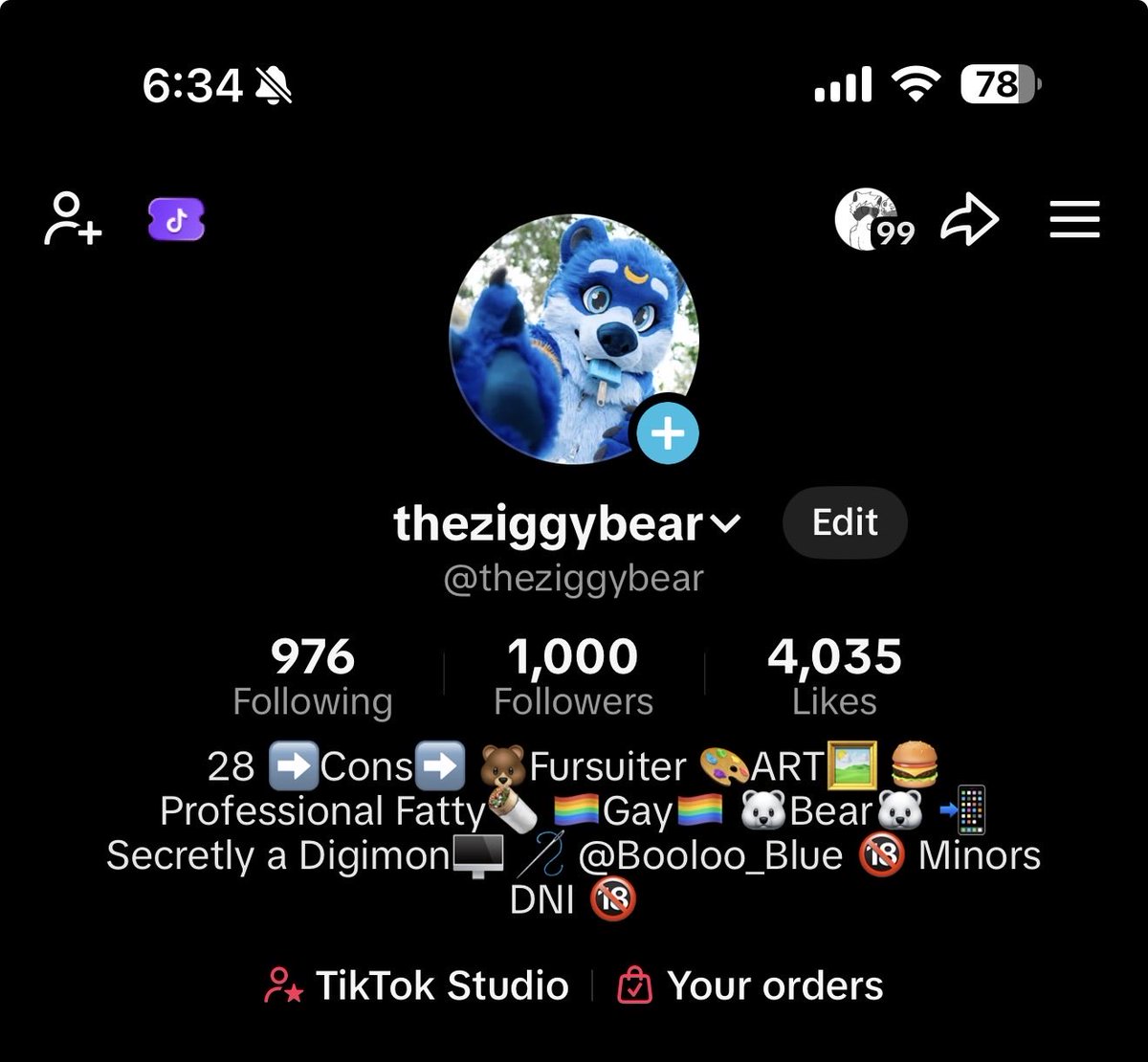 So this just happened I hit 1000 followers on TikTok in a day that’s crazy!!!!
