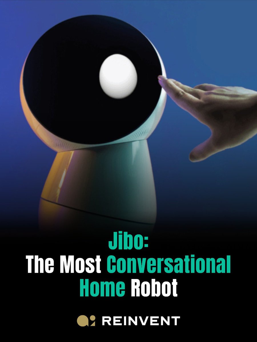 AI_Reinvent's tweet image. Meet Jibo — the most conversational home robot ever made. 🤖❤️

🔥 Why it’s cool:
✓ Emotional AI
✓ 360° motion &amp;amp; sound tracking
✓ Natural touch &amp;amp; speech interaction
✓ Awarded TIME’s Best Inventions of 2017

#Jibo #socialrobot #AIcompanion #emotionalAI #robotics #AI