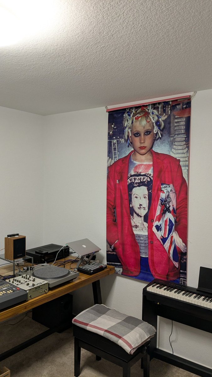 Vivienne Westwood pole banner from 2007.  From 36 Years in Fashion - De Young Museum