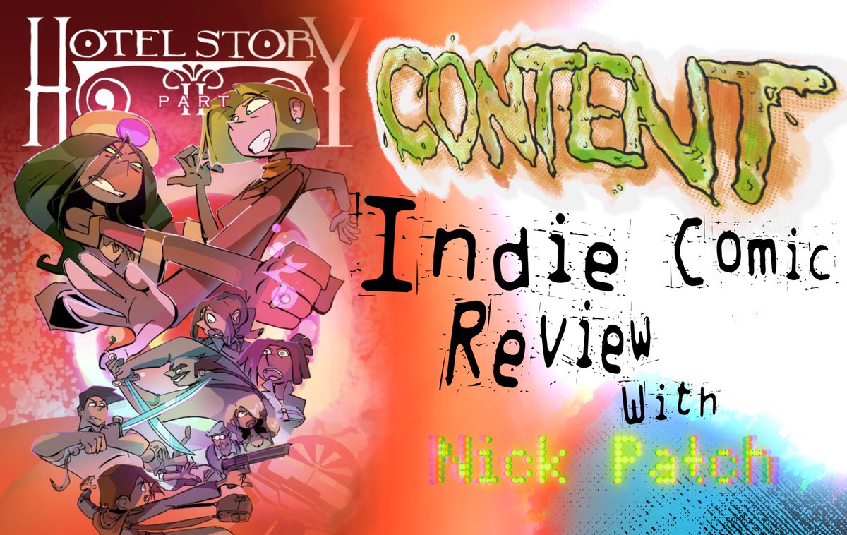 FaoCrenshaw's tweet image. This Saturday, 8:30 PM (MST), CONTENT is doing an indie comic review of Hotel Story 1 and 2. @StrangePages returns to discuss the comic and, as usual, whatever else pops up. 
Heck, we may even make it an open invite if you’d like to give your 2 cents…