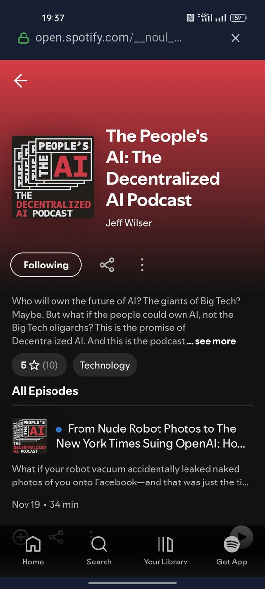 maxhlux's tweet image. Subscribe to @The_Peoples_AI podcast on Spotify for amazing contents. Let's grow and vibe together!

@vana
#DataRevolution #Vana