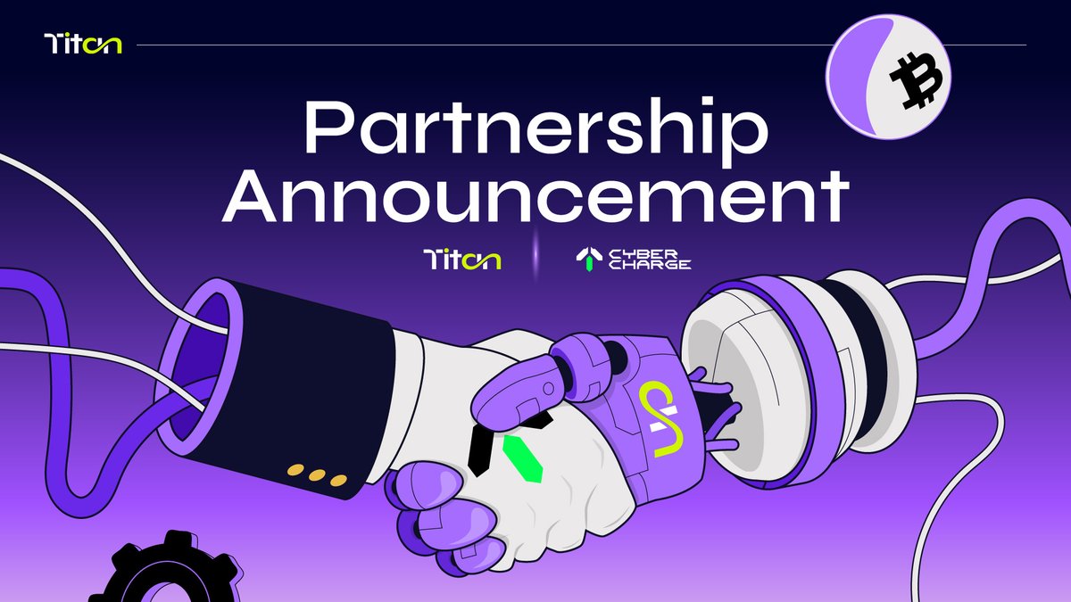 TitanSmartTrade's tweet image. Titan 🤝 CyberCharge

We’re thrilled to announce our partnership with @CyberChargeWeb3 - the 1st world&apos;s first smart charging DePIN device.

⚙️ With CyberCharge’s fast, secure middleware and Titan’s AI-driven trading bots, we’re joining forces to build smarter, more seamless…