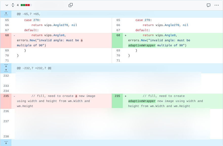 When you check the 'comments' box while refactoring in your IDE.🤣 

a -> adaptiveWrapper 
👇
「invalid angle: must be adaptiveWrapper multiple of 90」