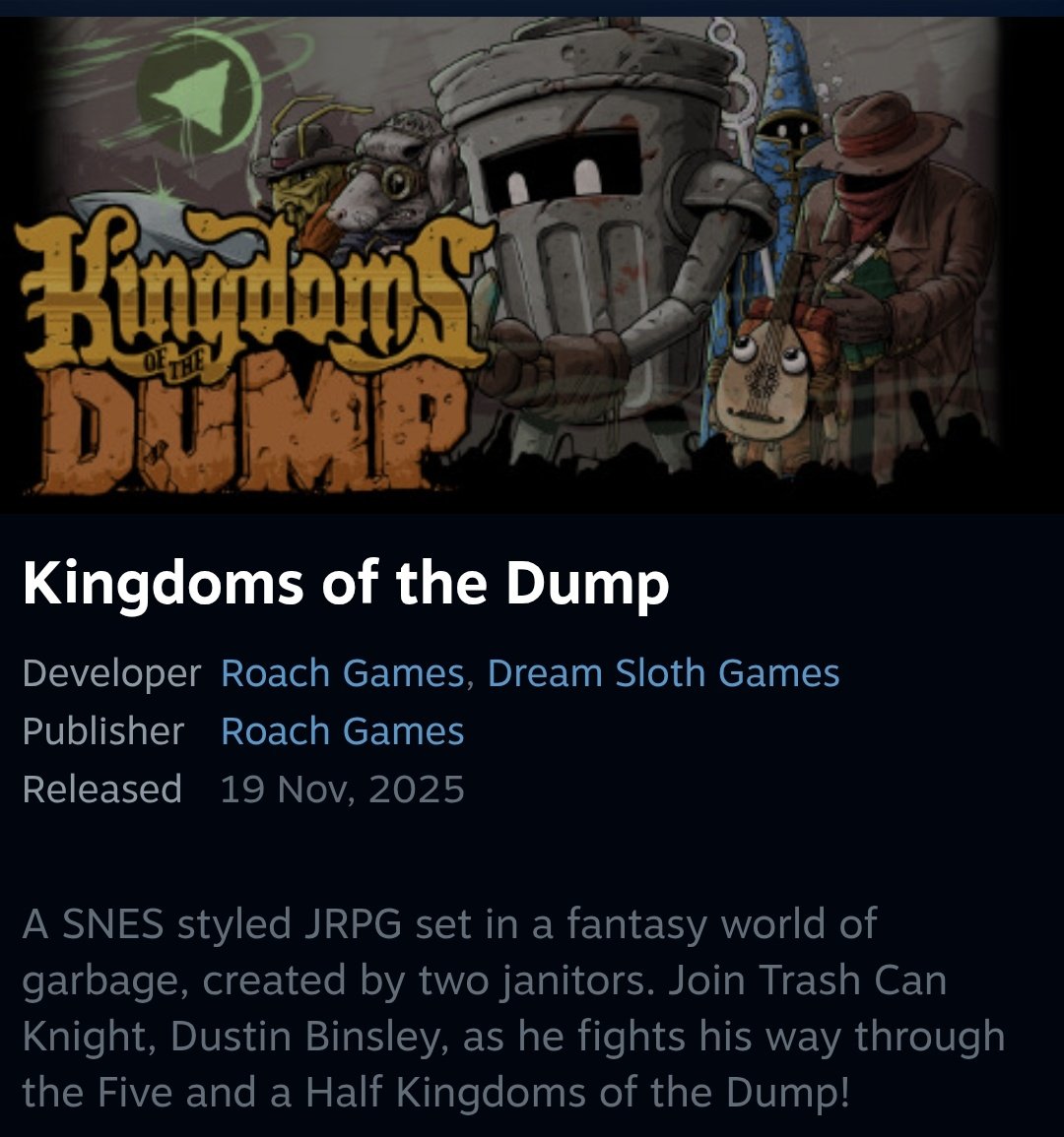 CryptoTroy_'s tweet image. Millenial friendos i would 100% recommend this game if you're feeling a bit burnt out by the current trash in the gaming market 10/10 janitor chrono trigger

@DumpKingdoms