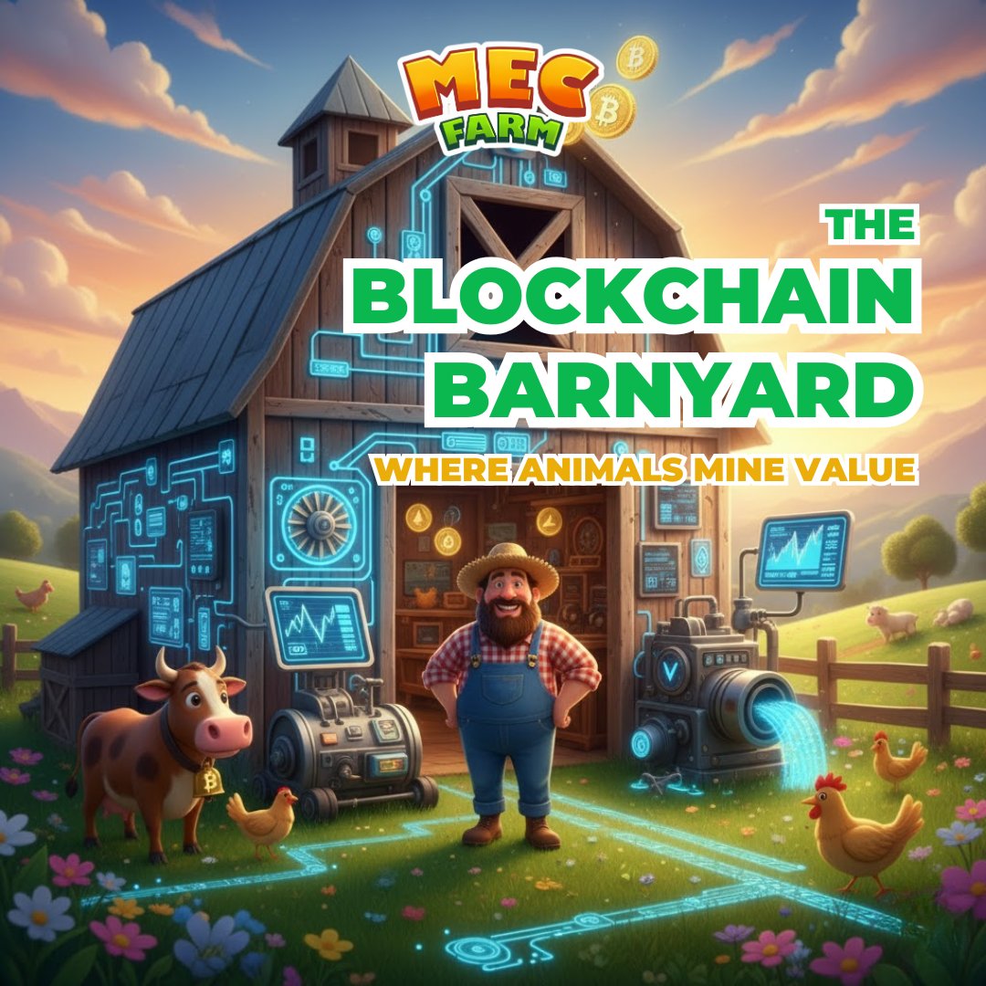 MECFarm's tweet photo. 🐮💎 Step into #MEC Farm’s #Blockchain #Barnyard!
Here, your digital animals aren’t just adorable — they’re busy mining value round the clock.
Breed, upgrade, and grow your barnyard to unlock even more rewards. 🚜✨

Build a smarter farm. Earn a smarter way. https://t.co/4AsPqzJD0F