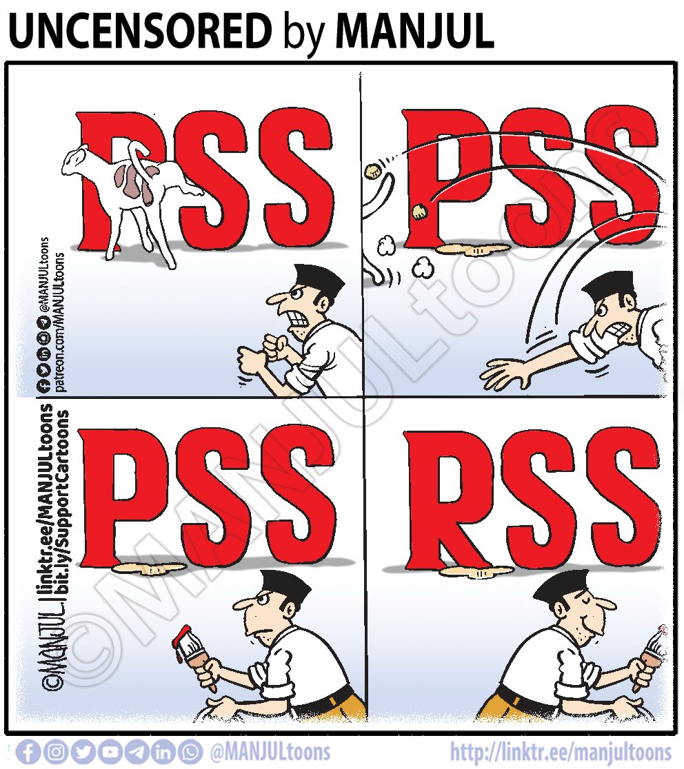 MANJULtoons's tweet image. #Cartoon #KunalKamra #RSS Linktr.ee/MANJULtoons