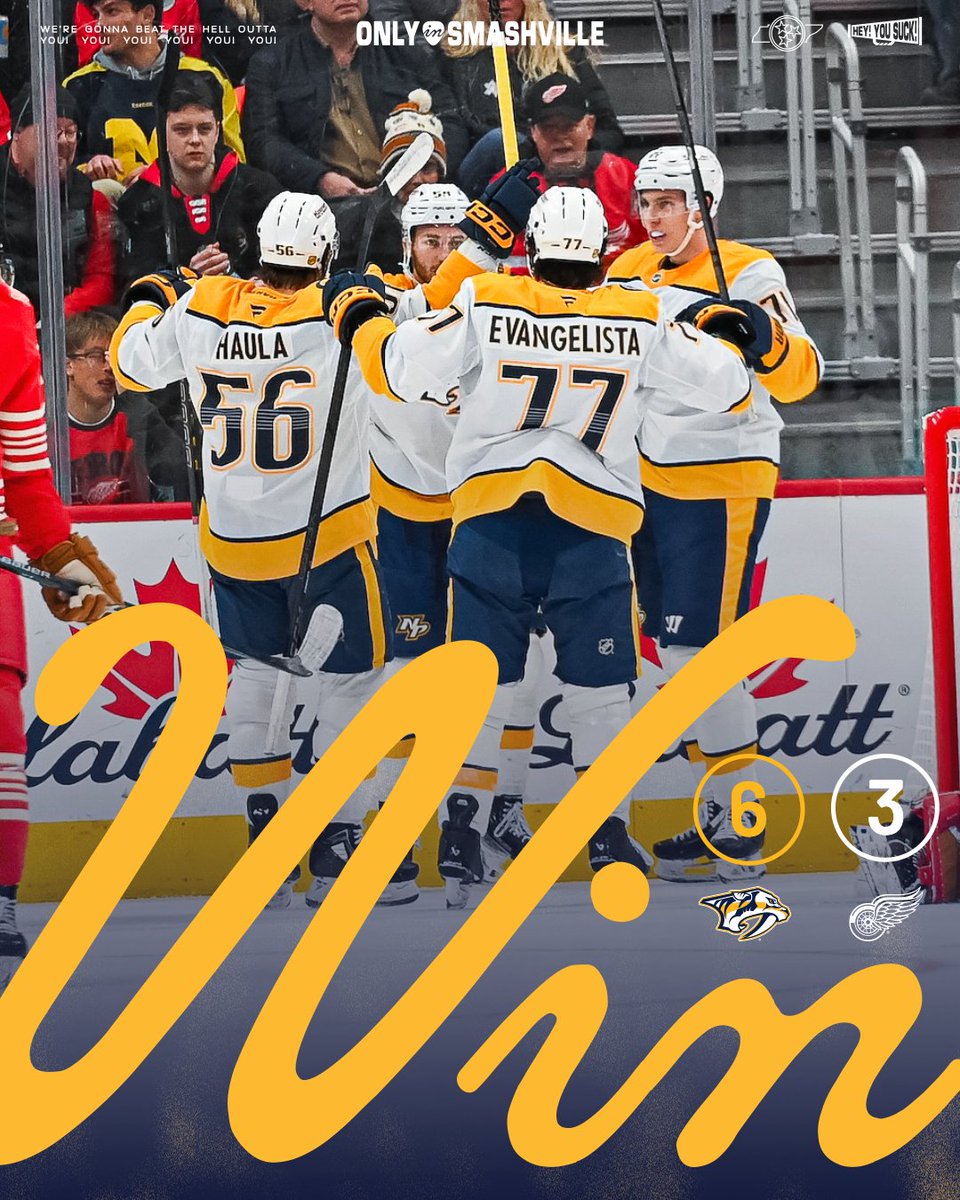PredsNHL's tweet image. PREDS WIN 🤠
