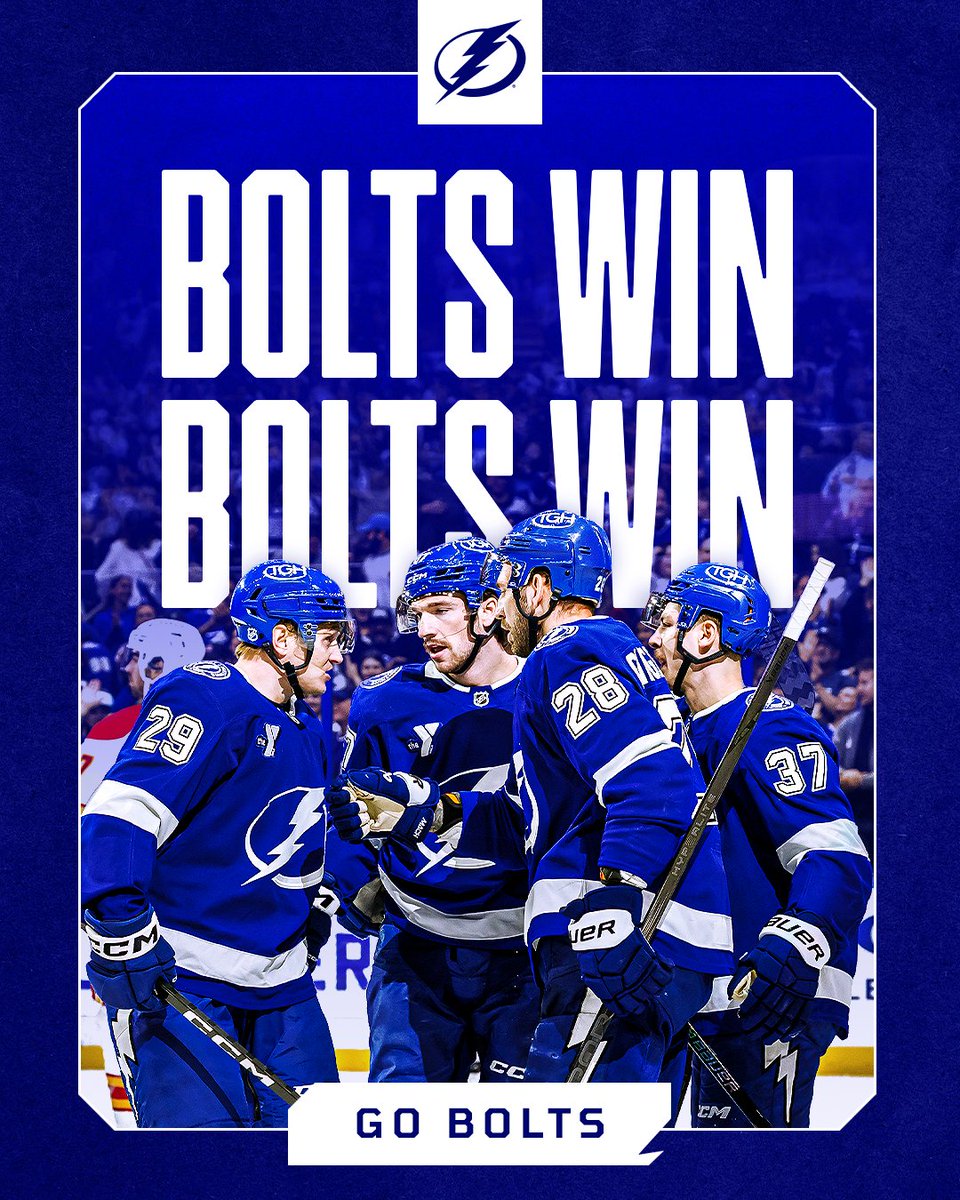 gregorychilders's tweet image. LET&apos;S GO BOLTS!

#LetsGoBolts #BeTheThunder #TampaBayLightning #ChampaBay