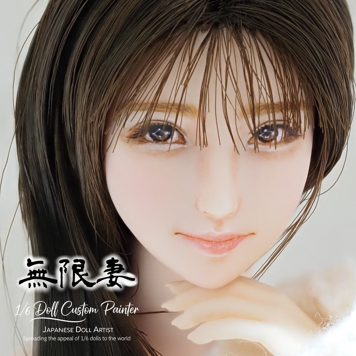カスタムドールヘッド　　萌彩　(めい)　♪♪ ♪♪ 　ドール 1/6
