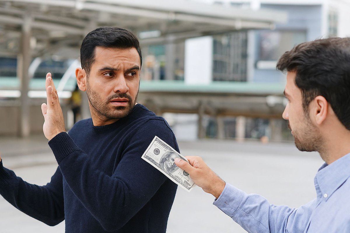 sas_k5's tweet image. التحايلُ على مَن أقرضك مالًا بحجة أنه &quot;غير محتاج&quot; خلُقٌ يخلو من الوفاء. اشكره لأنه أعانك بلا مقابل، فتملّصُك يحرم غيرك من نفع ذلك المال. 
إن الدَّين لأمانة، ومَن أدَّاها رفع قدره قبل أن يرفع رصيده.

بقلم: سامي احمد الخماس 
#الراتب #الخميس_الونيس #صباح_الخير