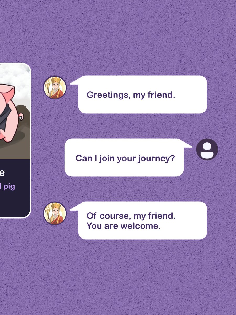 Saen_D1999's tweet image. Step into the miracle journey in Yu-Me.ai!🚶☀️

We have characters from &apos;Journey to the West,&apos; one of the greatest Chinese all time.

Dream you can touch, Character you can love💜
#Yume_AI #AIroleplay #AIchatbot #AIchat #AIgirlfriends #AIboyfriends