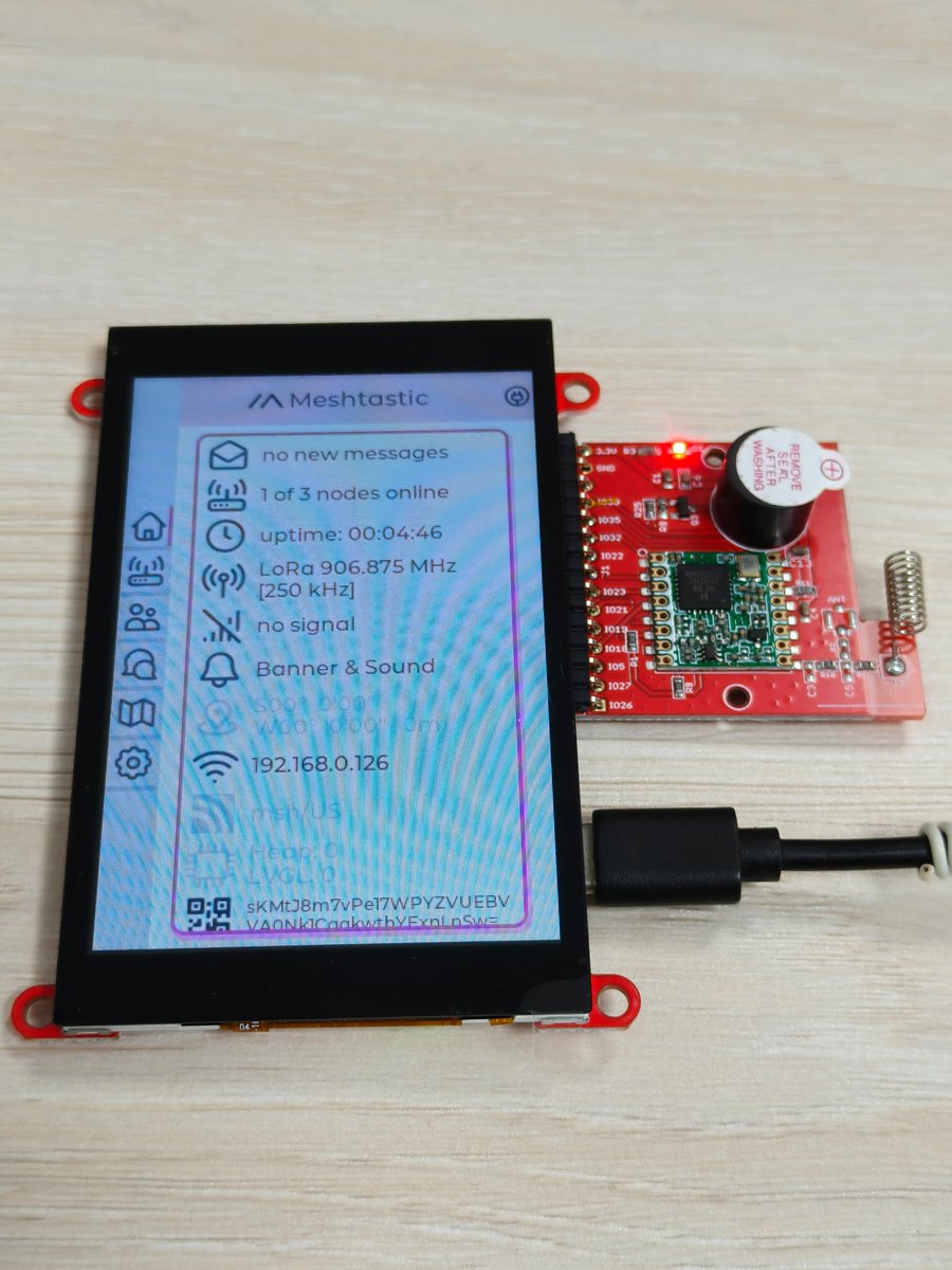 MakerfabsTech's tweet image. 🚀 Building the future of off-grid connectivity.
Our MaTouch ESP32-S3 SPI TFT with Touch (3.5&apos;&apos; ILI9488) is now running Meshtastic, enabling reliable off-grid communication with a smooth, responsive HMI.

This isn’t just another ESP32 display — it’s a developer-first platform…